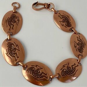Kokopelli Solid Copper Bracelet VINTAGE